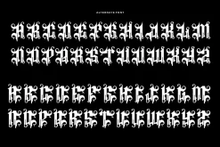 Megas Blemor - Tattoo Font