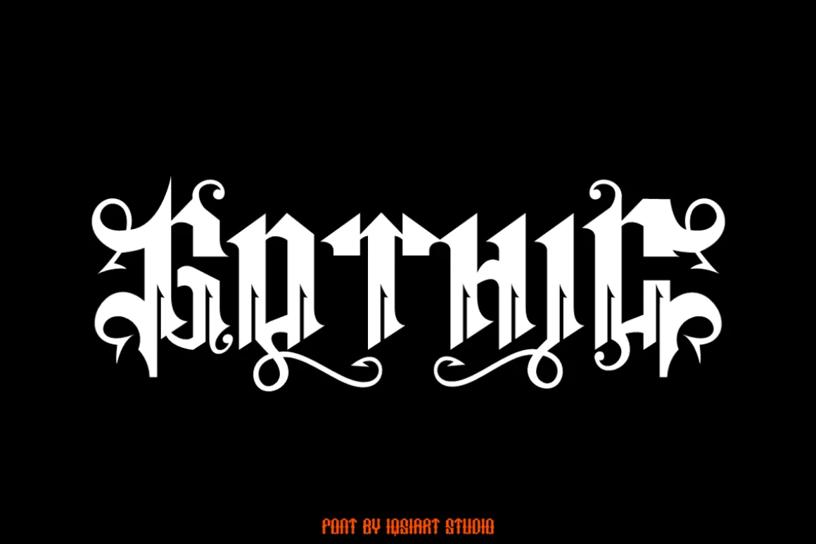 Megas Blemor - Tattoo Font