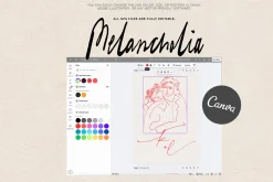 Melancholia - Minimalist Line Art