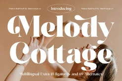 Melody Cottage Modern Bold Serif