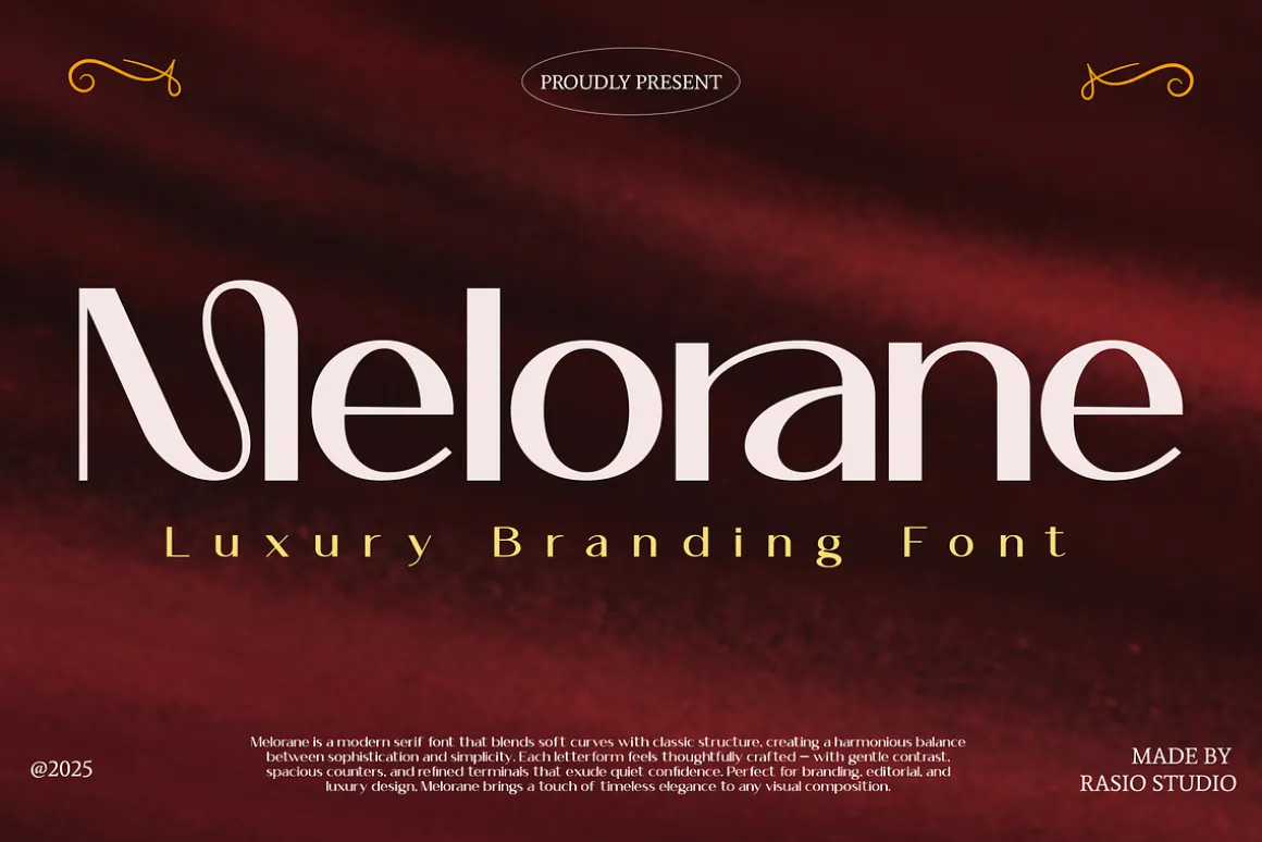 Melorane Luxury Branding Font