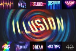 Melting Illusion Text Effects
