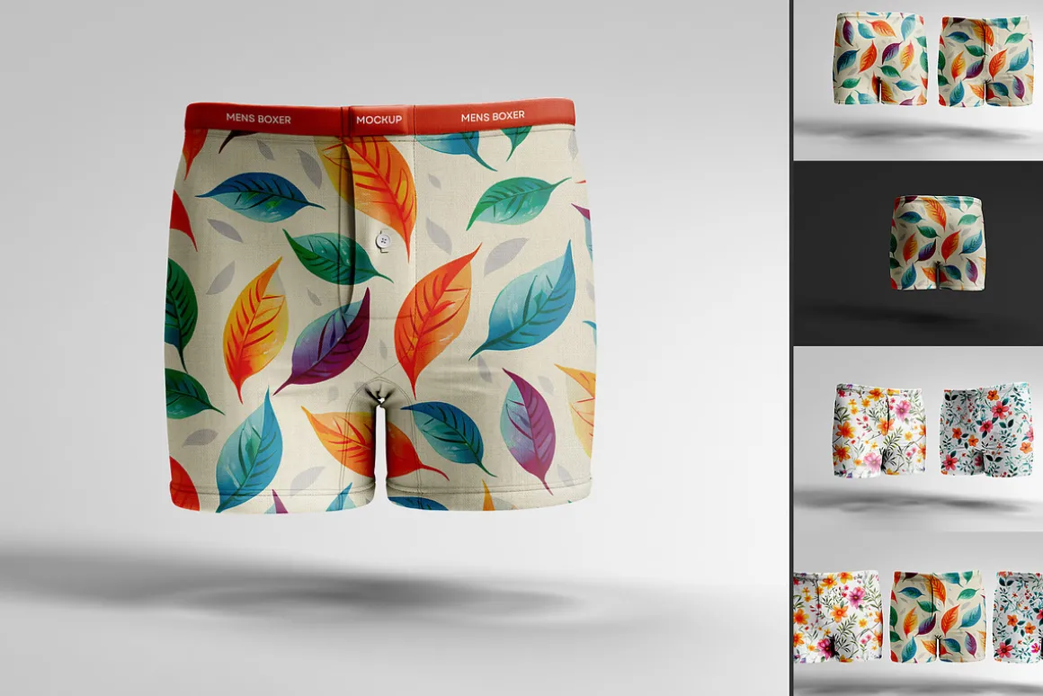 Men Boxer Mockup Design