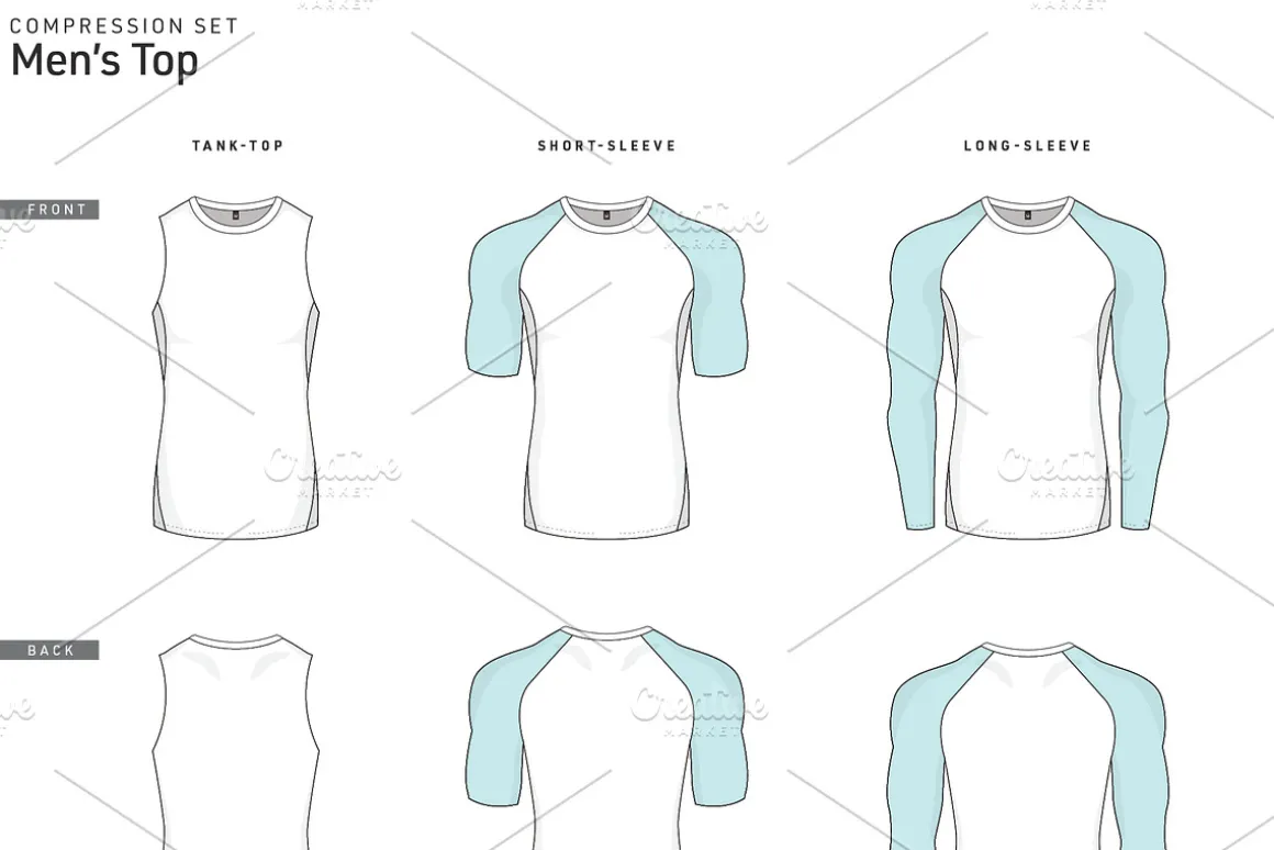 Men's Compression Vector Template