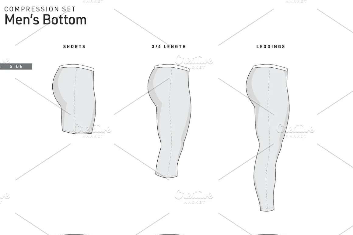 Men's Compression Vector Template