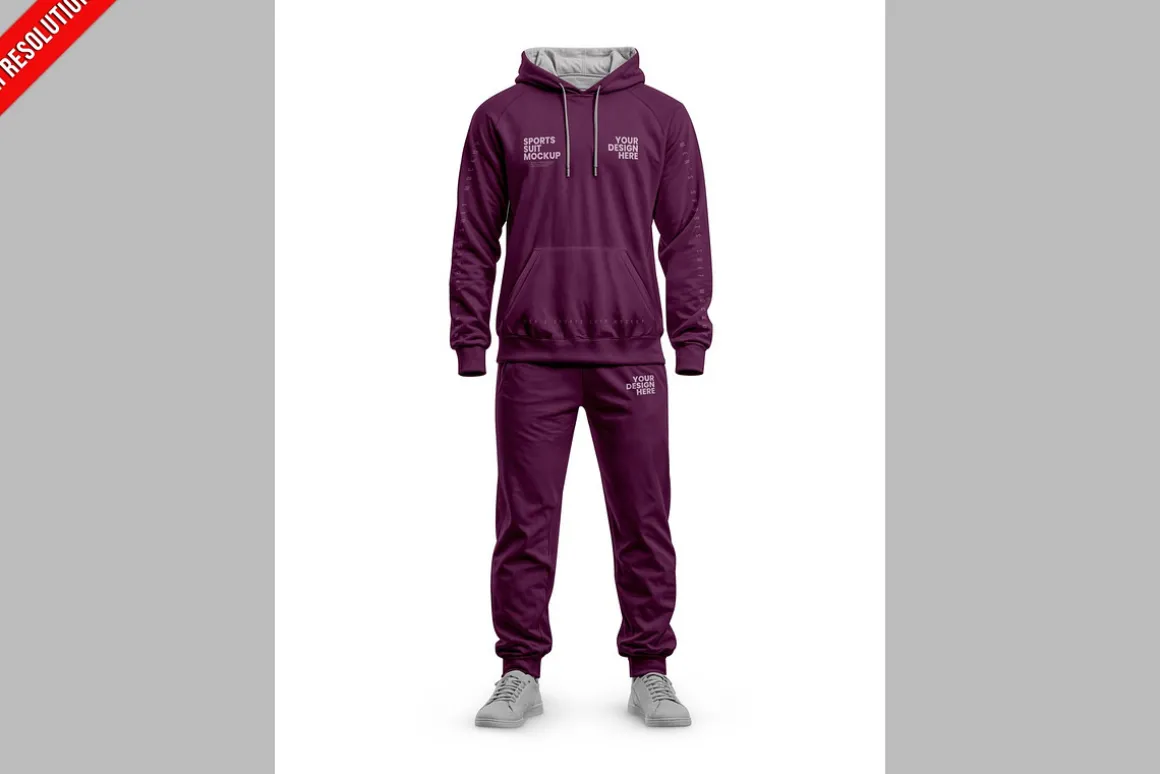 Men's Sport Suit Mockup