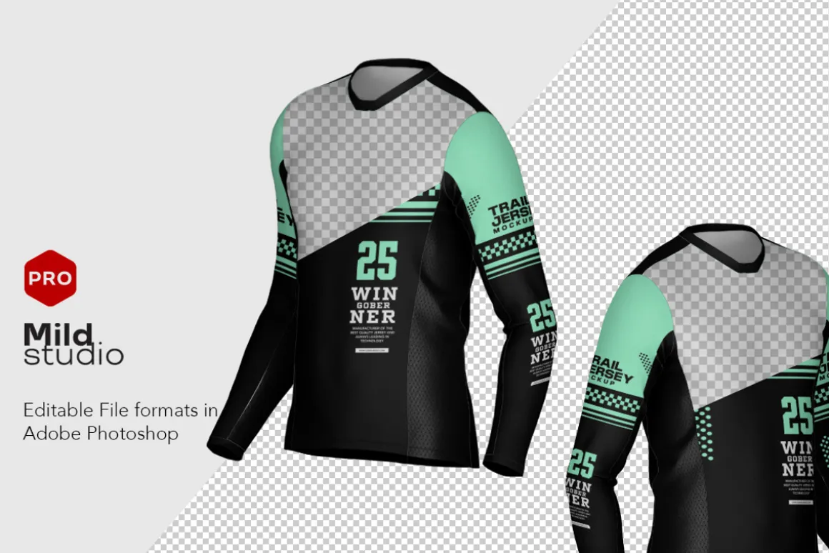 Mens Trail Jersey Mockup