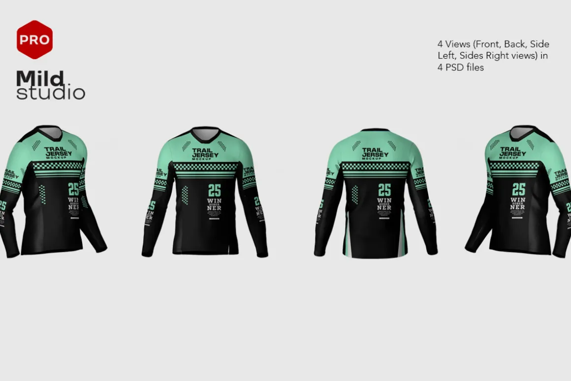 Mens Trail Jersey Mockup