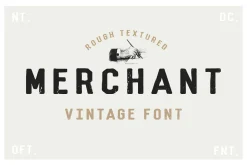 Merchant - Vintage Dry Brush Font