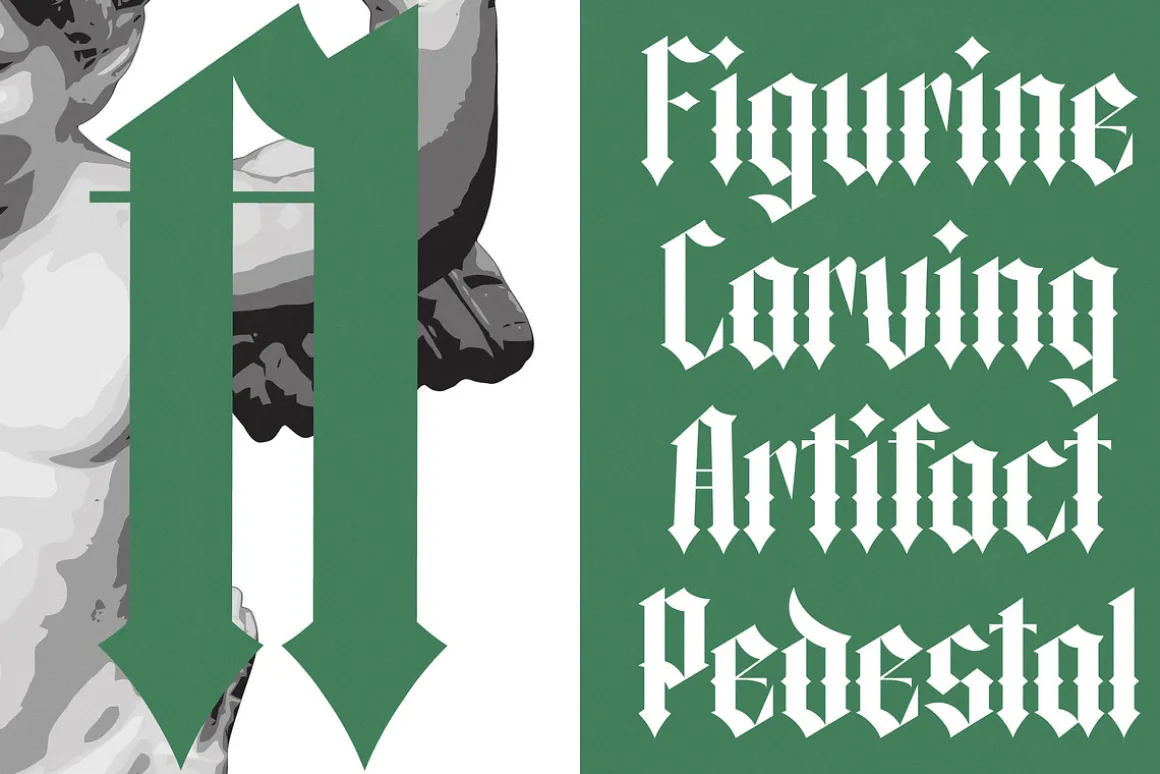 Merdlins Modern Blackletter Serif