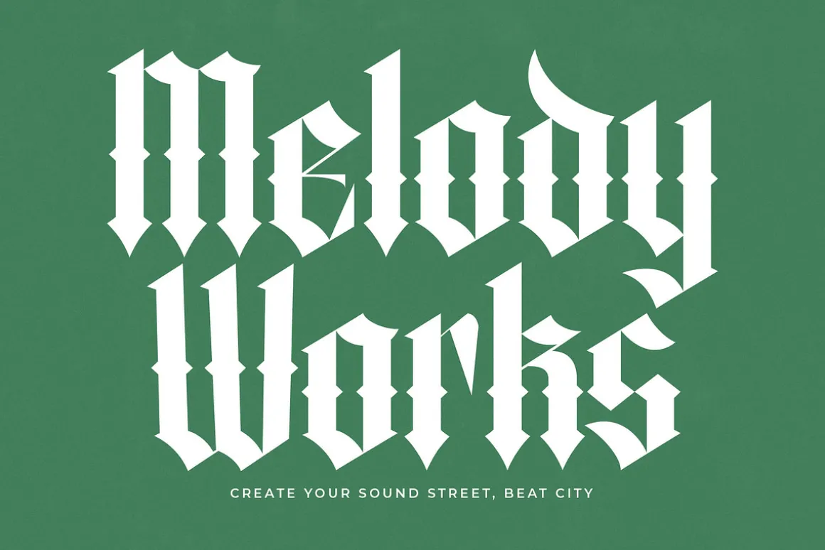 Merdlins Modern Blackletter Serif