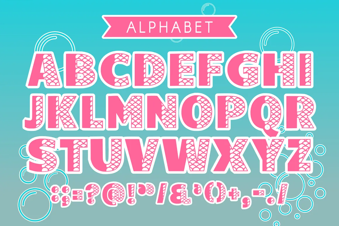 Mermaid - Cartoon Font Types