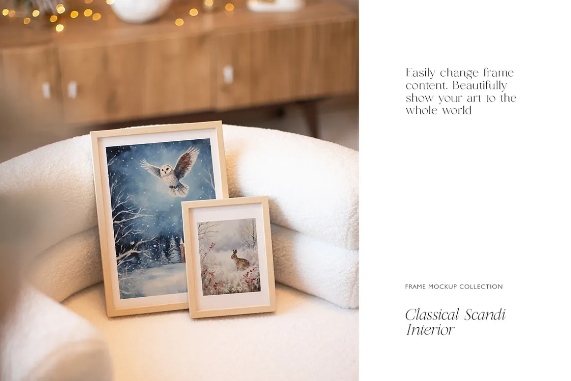 MERRY & BRIGHT Christmas Mockups