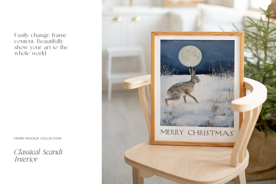 MERRY & BRIGHT Christmas Mockups