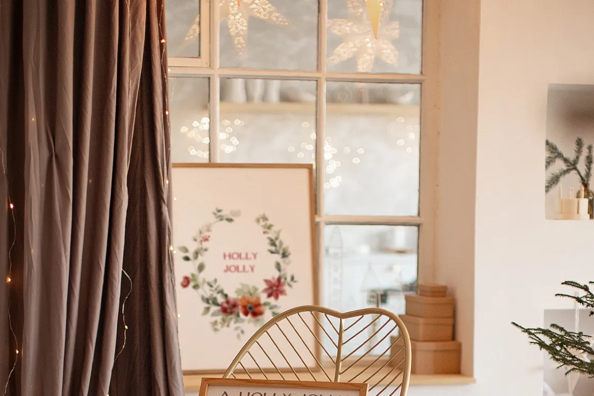 MERRY & BRIGHT Christmas Mockups
