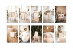 MERRY & BRIGHT Christmas Mockups