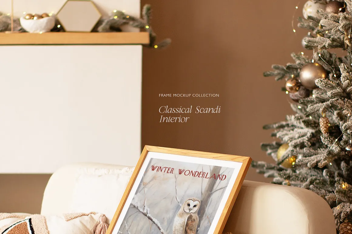 MERRY & BRIGHT Christmas Mockups
