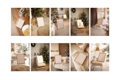 MERRY & BRIGHT Christmas Mockups