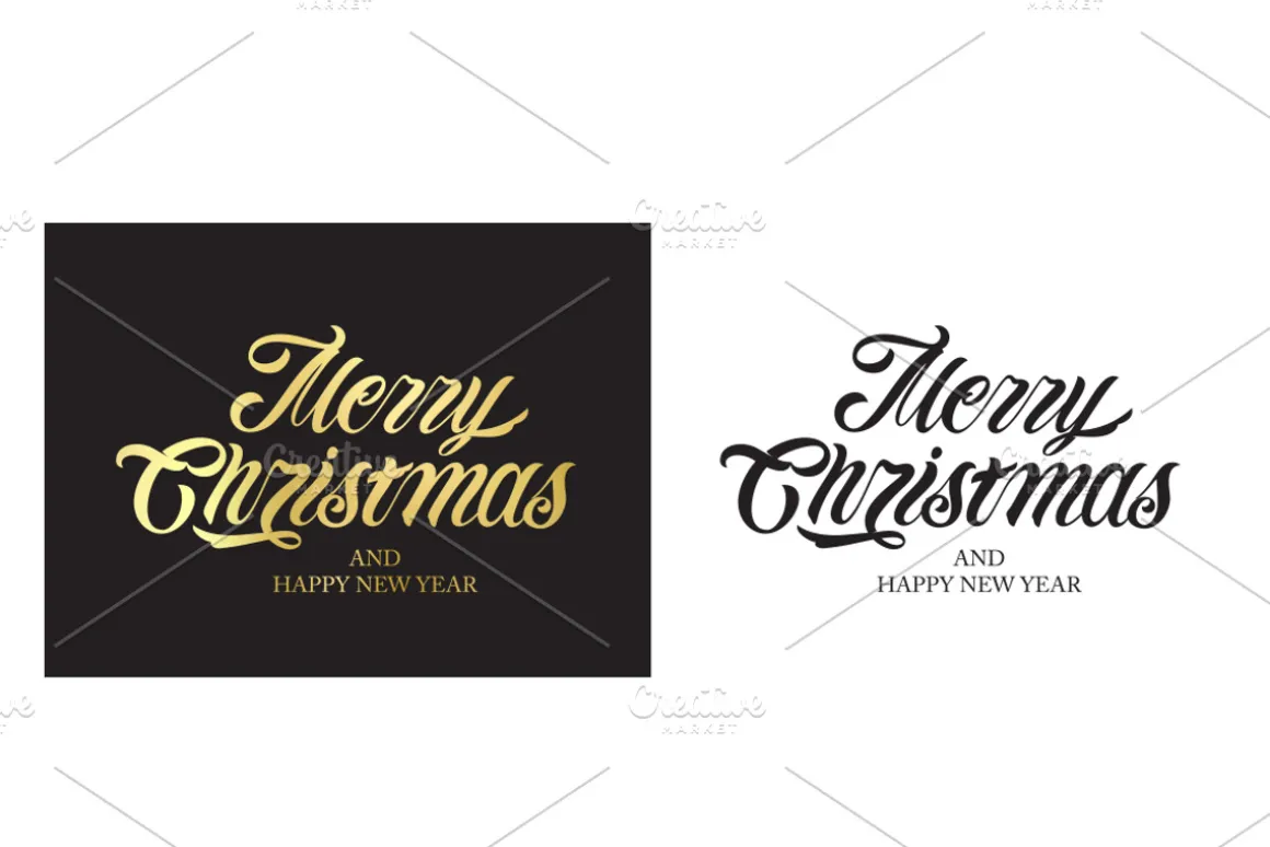 Merry Christmas Logo Template