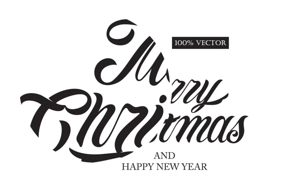 Merry Christmas Logo Template