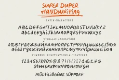Messy Handwriting Font | Super Duper