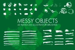 60 Messy Illustrator Brushes