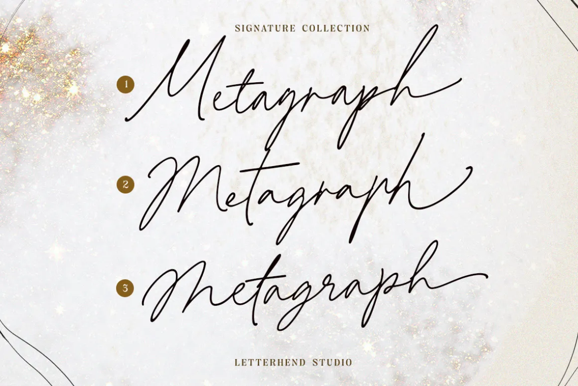 Metagraph Signature Script (3 Fonts)
