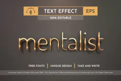 Metal Editable Text Effects