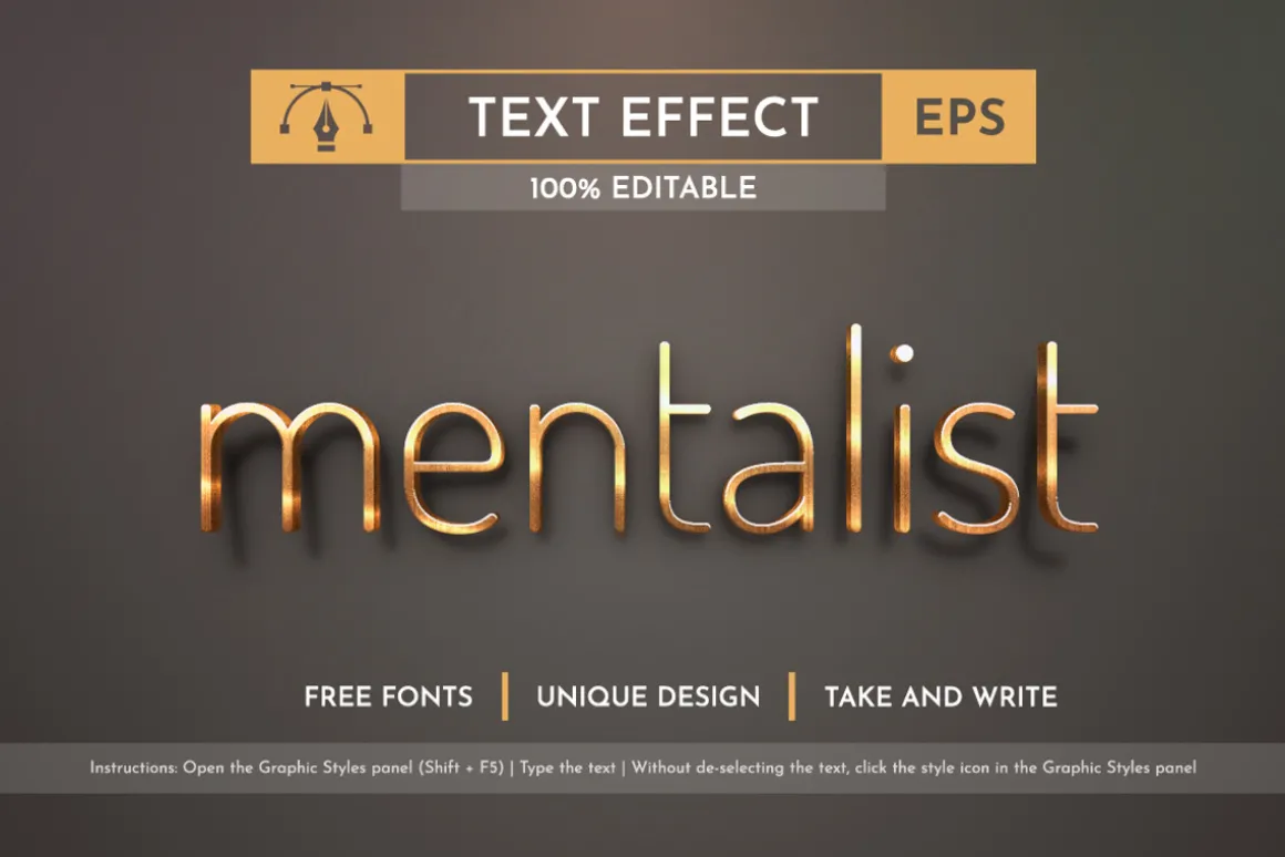 Metal Editable Text Effects