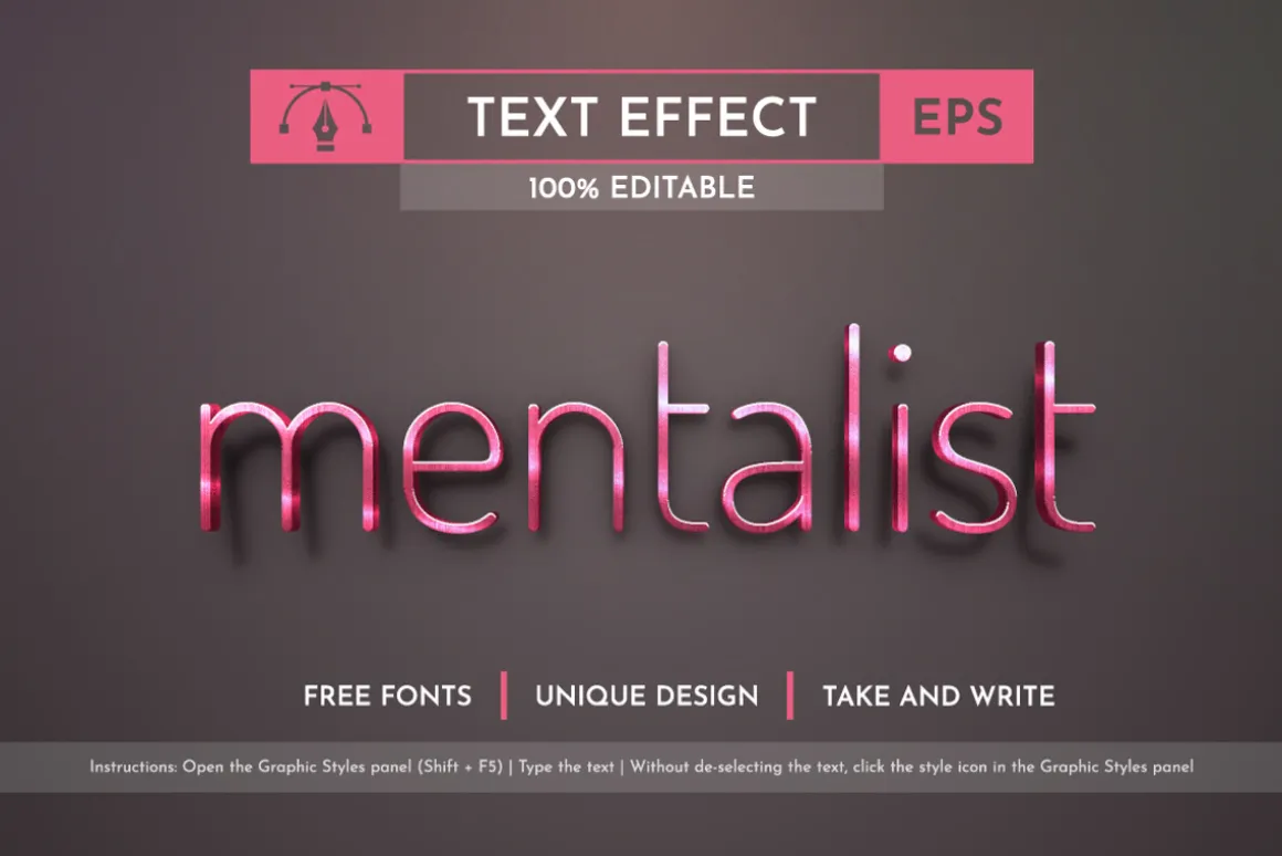Metal Editable Text Effects