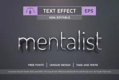 Metal Editable Text Effects