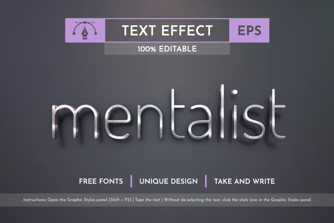 Metal Editable Text Effects