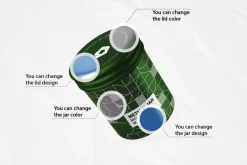 Metallic Jar Mockup Kit