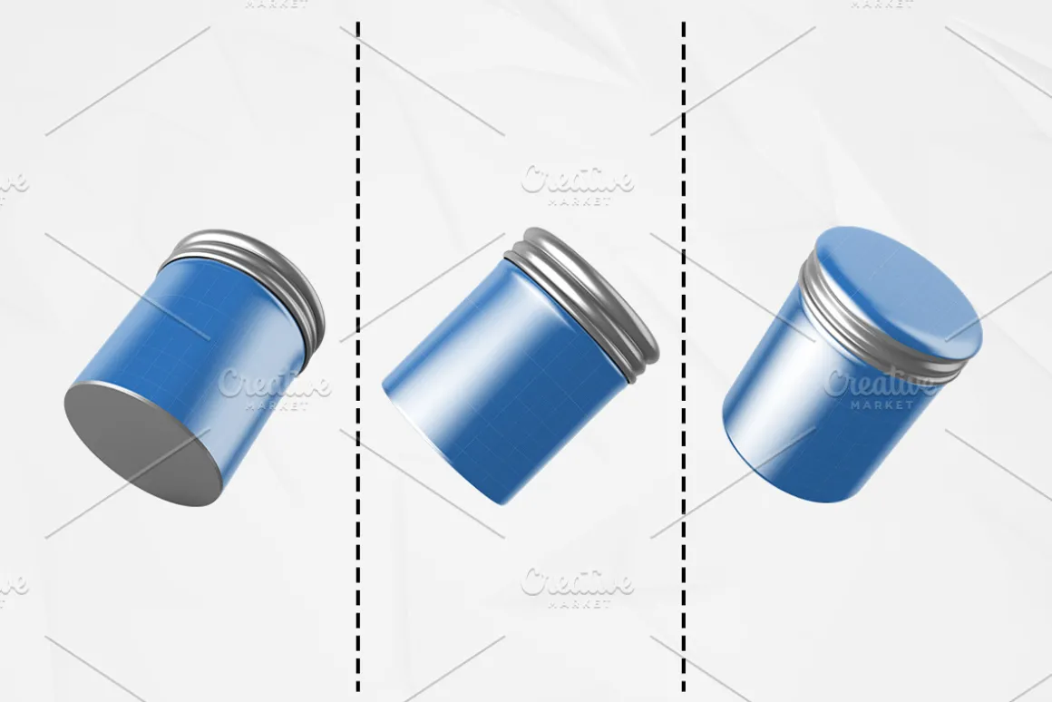 Metallic Jar Mockup Kit