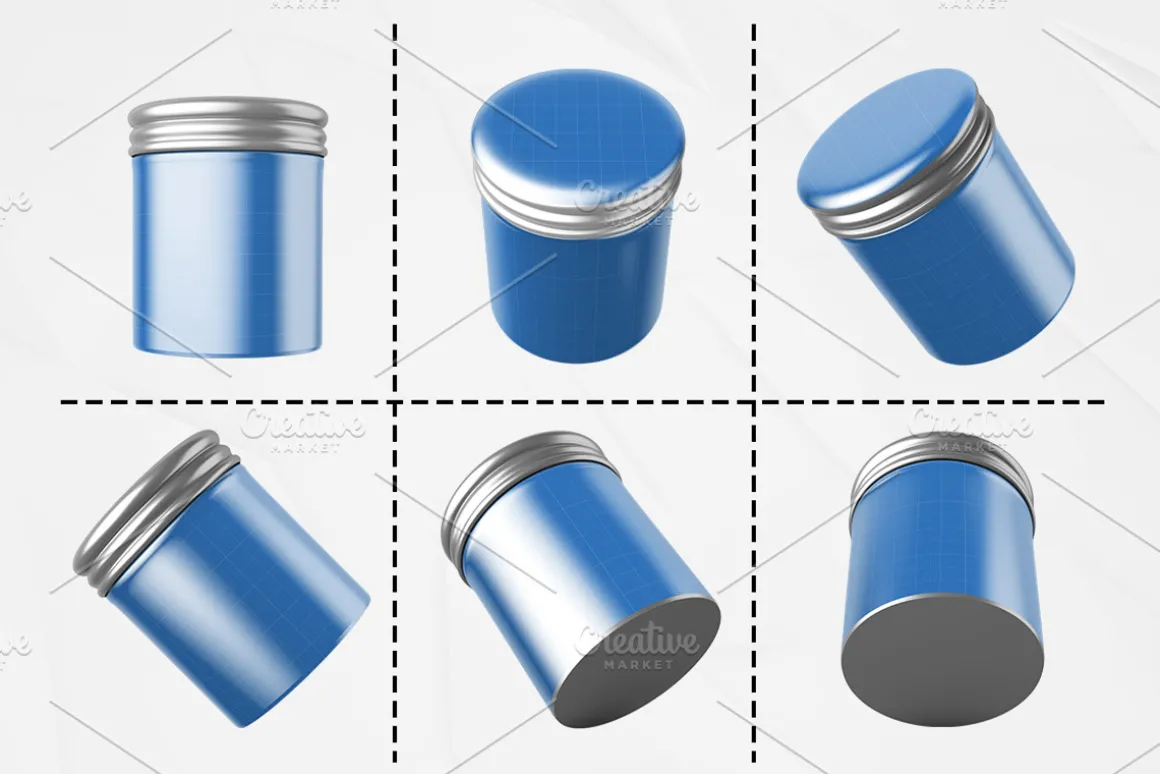 Metallic Jar Mockup Kit