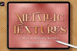 Metallic Texture Overlay Brushes
