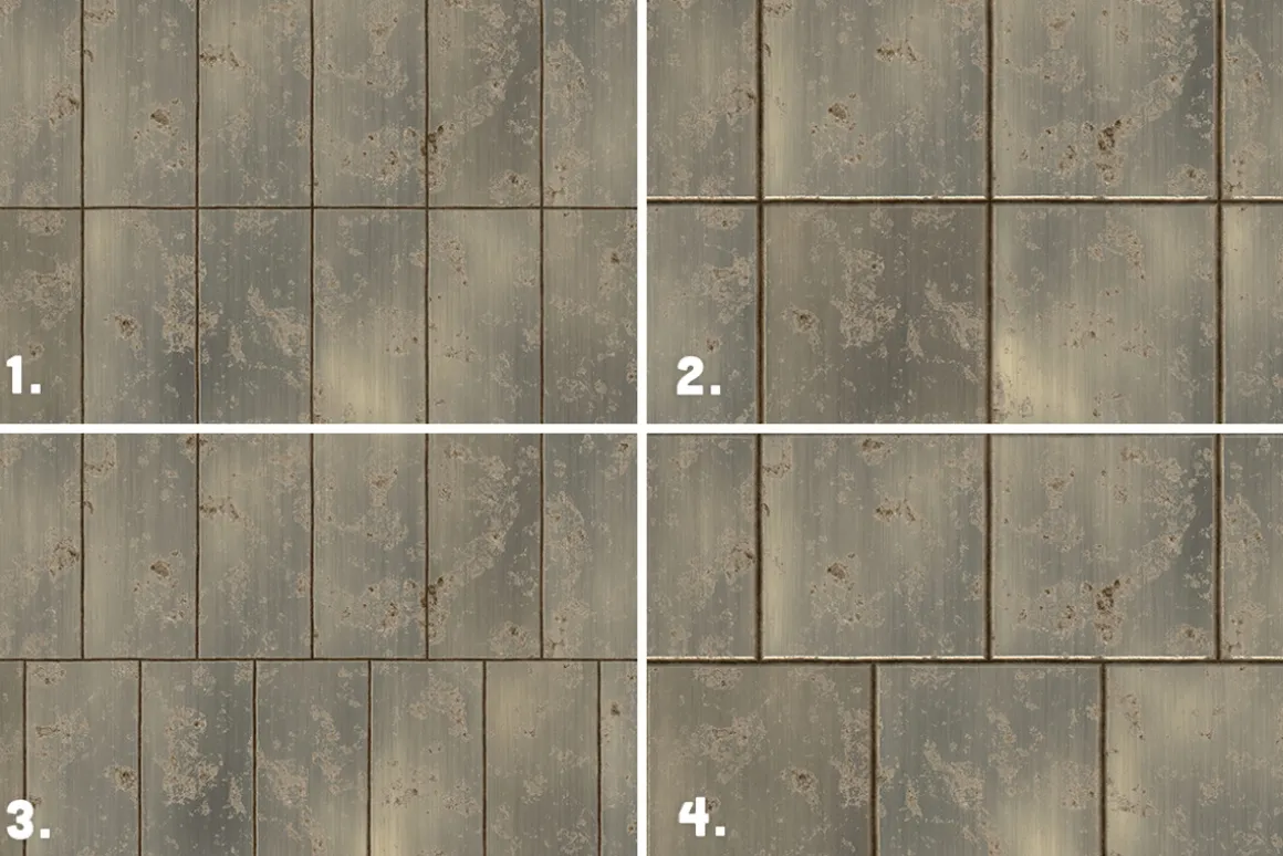 36 Metal Panel Tiles Backgrounds