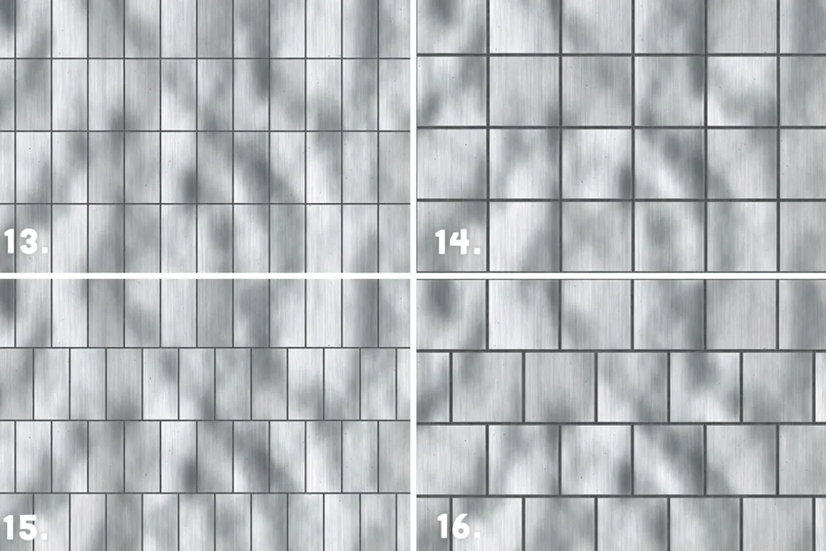 36 Metal Panel Tiles Backgrounds