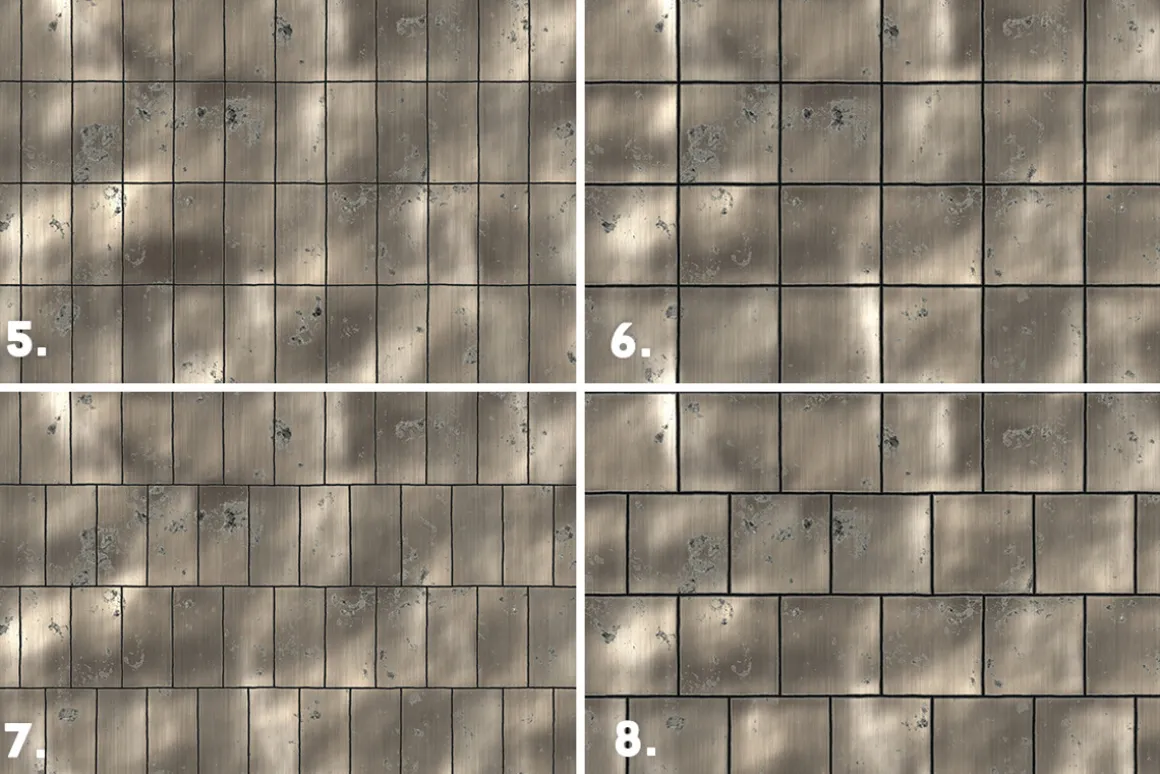 36 Metal Panel Tiles Backgrounds