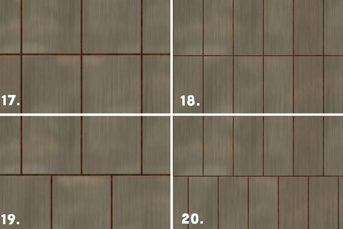 36 Metal Panel Tiles Backgrounds