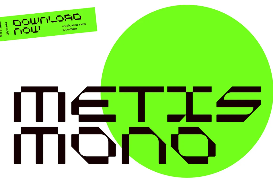 Metis Mono | Space Modern Font
