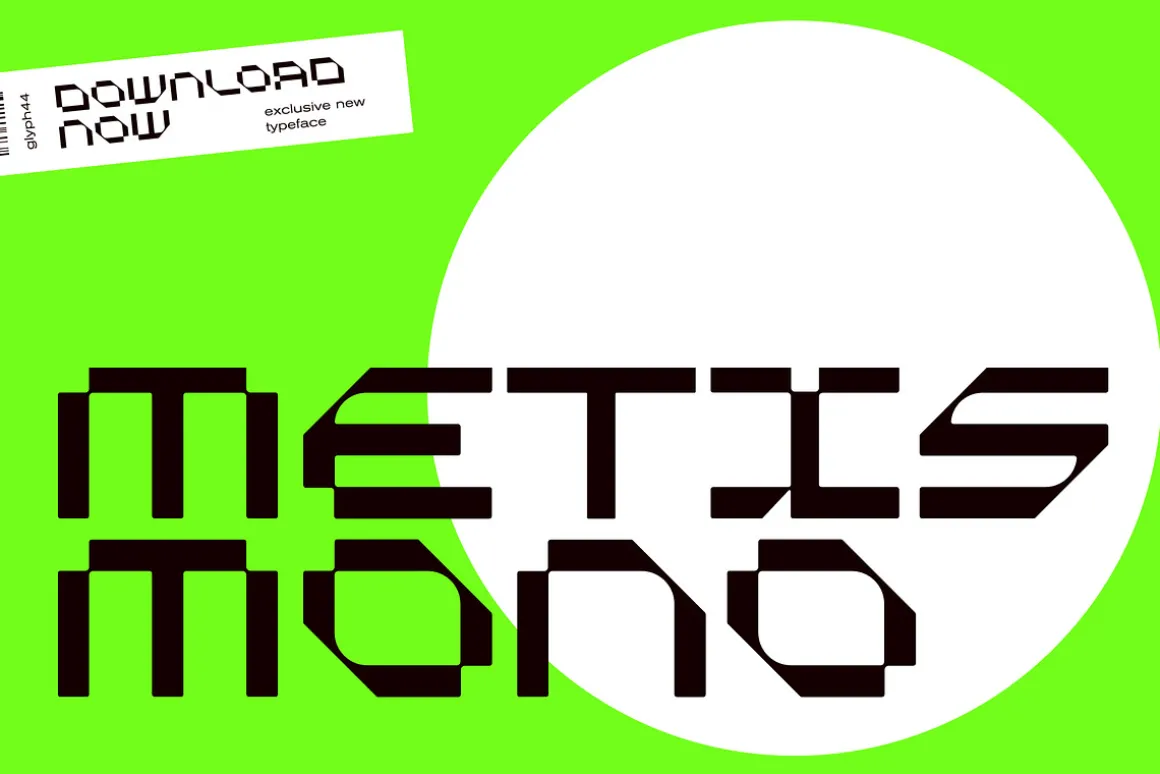 Metis Mono | Space Modern Font