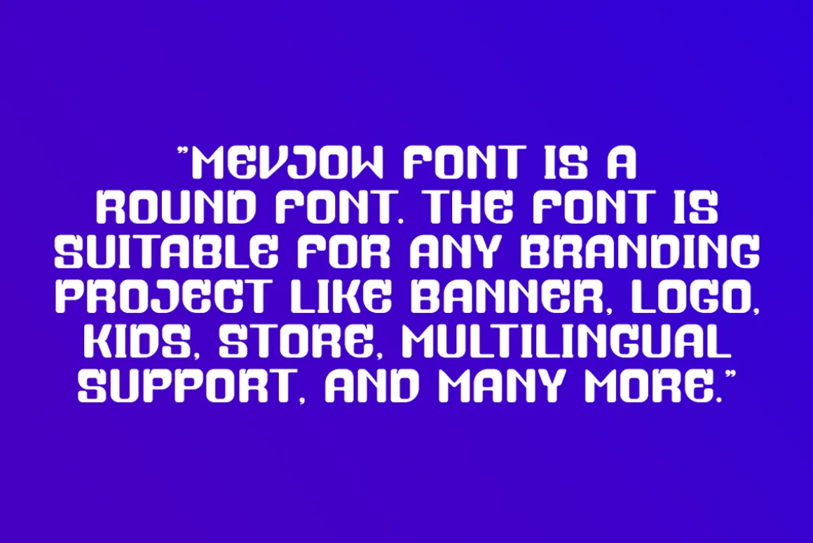 Mevjow - Round Font