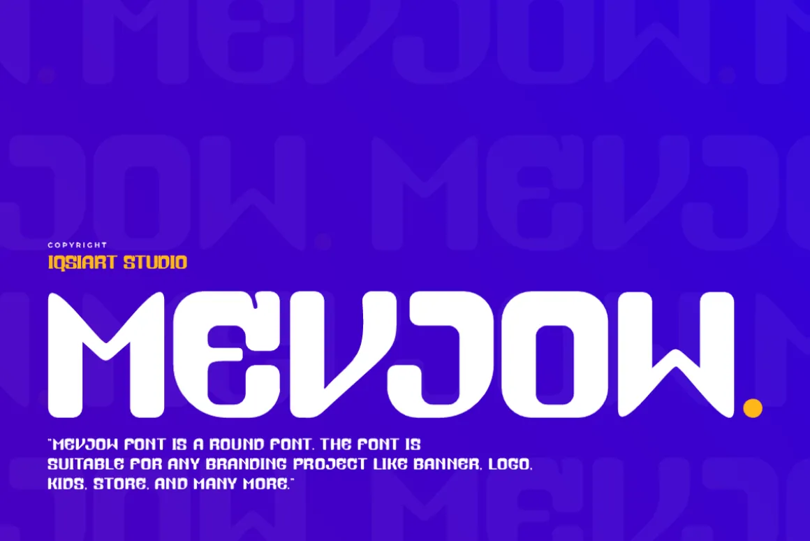 Mevjow - Round Font