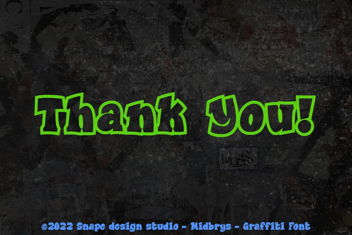 Midbrys - Graffiti Font