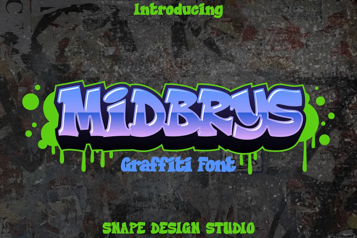 Midbrys - Graffiti Font