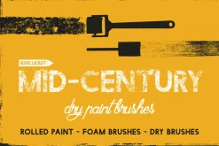 Mid-Century - Dry Paint Brushes
