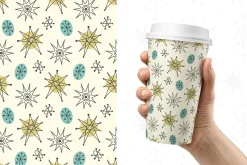 12 Mid Century 1950s Atomic Patterns