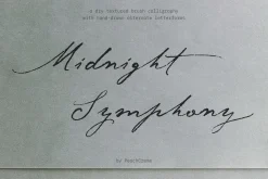 Midnight Symphony // Script font