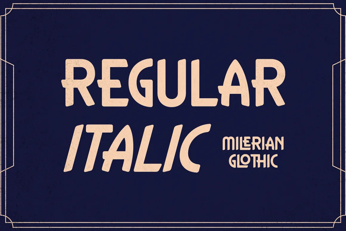 Milerian Glothic Modern Art Deco